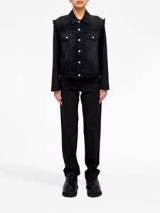 mm6maisonmargiela MM6 Maison Margiela Gerafeld denim jack - Zwart