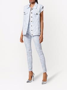 philippplein Philipp Plein Denim gilet - Blauw