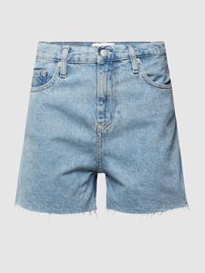 Calvin Klein Jeans Korte mom fit jeans met labelstitching