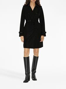 Burberry Trenchcoat met dubbele rij knopen - Zwart