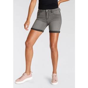 Arizona Jeansshort Ultra Stretch extra strak gesneden, opgerolde beenafsluitingen