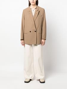 Closed Blazer met dubbele rij knopen - Bruin