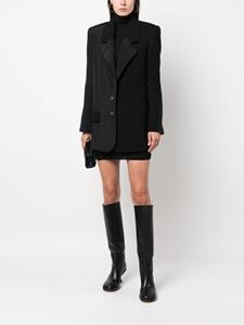 themannei The Mannei Gehaakte blazer - Zwart
