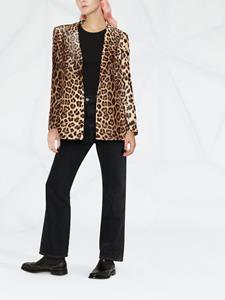 philippplein Philipp Plein Blazer met luipaardprint - Bruin