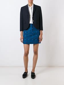 thombrowne Thom Browne Classic Single Breasted Sport Coat In Navy 2-Ply Wool Fresco - Blauw