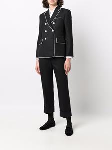 thombrowne Thom Browne Mantel met dubbele rij knopen - Zwart
