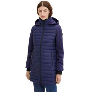 TOM TAILOR Langmantel blau regular fit (1-tlg)