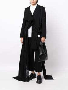 yohjiyamamoto Yohji Yamamoto Blazer met gekerfde revers - Zwart