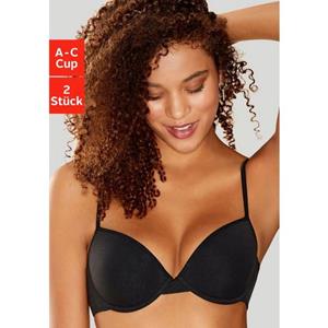 Petite fleur Bh met steuncups met beugel, van katoen, basic dessous (Set van 2)