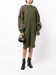 Vaquera Gebreide midi-jurk - Groen