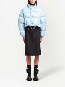 Prada Re-Nylon verstelbaar donsjack - Blauw