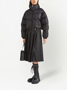 Prada Re-Nylon cropped donsjack - Zwart