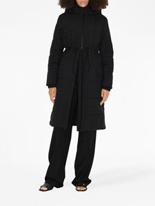 Burberry Mantel met capuchon - Zwart