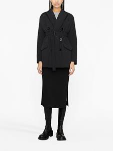 sacai Blazer met ceintuur - Zwart