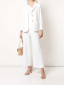rosettagetty Rosetta Getty Blazer met enkele rij knopen - Wit