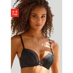 Lascana Push-up-bh met sexy bandjes aan de voorkant, lingerie
