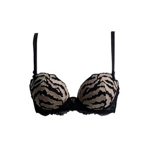 AMBRA Lingerie BH's Sauvage Oil push BH Bruin/zwart 0446