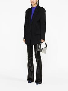 theattico The Attico Blazer met enkele rij knopen - Zwart