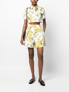 ERDEM Shorts met bloemenprint - Wit