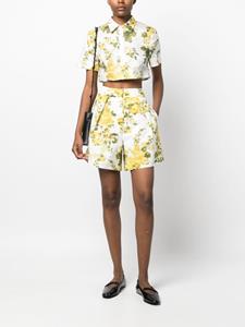 Erdem Shorts met bloemenprint - Wit