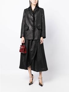 shiatzychen SHIATZY CHEN Blazer met franje afwerking - Zwart
