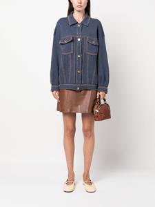 Barrie Jack met contrasterend stiksel - Blauw
