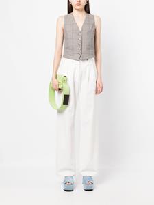 rosettagetty Rosetta Getty Gilet met V-hals - Bruin