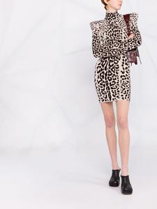 robertocavalli Roberto Cavalli Jurk met jacquard - Zwart