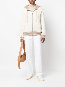Eleventy Bomberjack met trekkoord - Beige