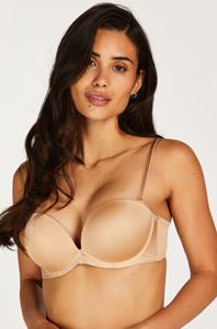 Hunkemöller Voorgevormde strapless maximizer beugel bh Beige