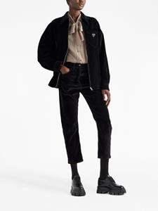 Prada Fluwelen denim jack - Zwart