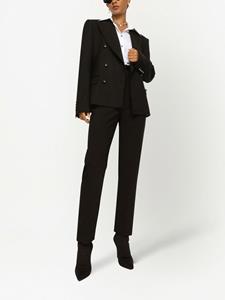 dolce&gabbana Dolce & Gabbana Pantalon met smokingband - Zwart