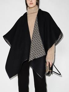 Ferragamo Wollen cape - Zwart