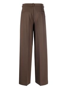 Calvin Klein Pantalon met wijde pijpen - Bruin