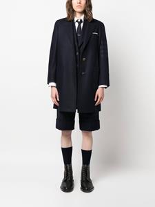 thombrowne Thom Browne Mantel met enkele rij knopen - Blauw