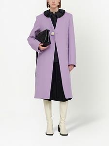 jilsander Jil Sander Mantel met enkele rij knopen - Paars