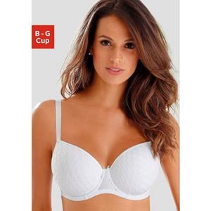 Lascana Bh met steuncups met kant over naadloze cups, op de modellerende beugel, dessous