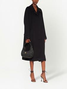 miumiu Miu Miu Mantel met enkele rij knopen - Zwart