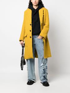 DSQUARED2 Trenchcoat met enkele rij knopen - Geel