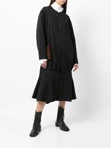 sulvam Jas met geplooid detail - Zwart