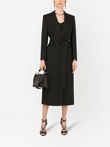 dolce&gabbana Dolce & Gabbana Jas met krijtstreep - Zwart