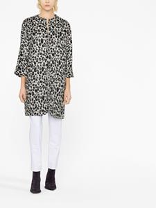 isabelmarant ISABEL MARANT Ometia jas met luipaardprint - Zwart