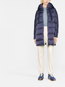 Herno Gewatteerde jas met capuchon - Blauw