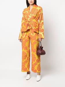 Marques'Almeida Jack met bloemenprint - Geel