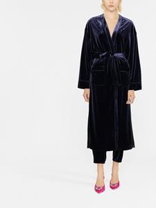 blancavita Blanca Vita Jas met gestrikte taille - Blauw