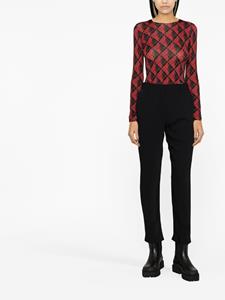 mm6maisonmargiela MM6 Maison Margiela High waist broek - Zwart