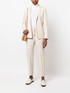 Kiton Blazer met enkele rij knopen - Beige