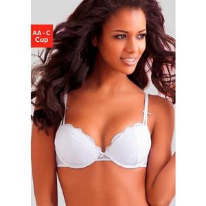 Lascana Push-up-bh met jacquardkant en uitneembare vullingen, dessous