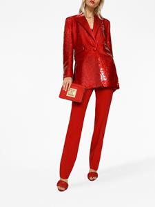dolce&gabbana Dolce & Gabbana Blazer verfraaid met pailletten - Rood