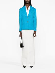 Versace Blazer met jacquard - Blauw